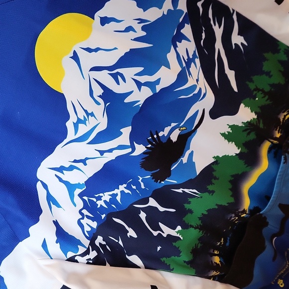 Cycle Jersey,Men's L, Costal Blue, Alaska,Champion System - Picture 5 of 7